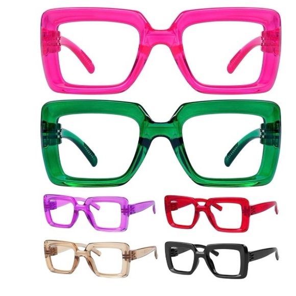 NWT 6 pack Women’s Oversized Reading Glasses +3.50 - Picture 1 of 1